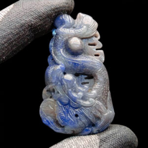 Mặt Rồng Phun Châu Sapphire Xanh Hero vs Xám #MSP-1007-10