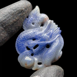 Mặt Rồng Phun Châu Sapphire Xanh Hero vs Xám #MSP-1007-11