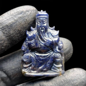 Mặt Quan Thánh Đế Quân Sapphire Xanh Hero Yên Bái #MSP-1013-02