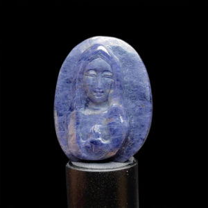 Mặt Đức Mẹ Maria Sapphire Xanh Hero - Tự Nhiên #MSP-1013-36