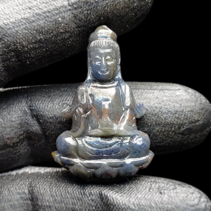 Mặt Quan Thế Âm Bồ Tát Sapphire Yên Bái - Tự Nhiên #MSP-1015-05
