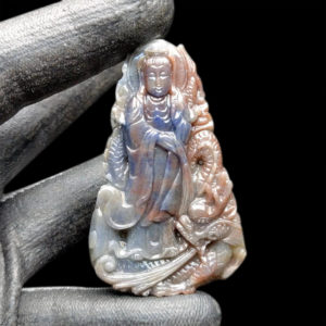 Mặt Quan Thế Âm Bồ Tát Sapphire Yên Bái 3 Màu - Tự Nhiên #MSP-1015-06