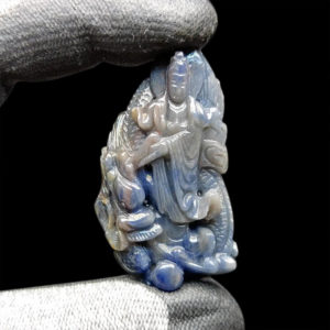 Mặt Quan Thế Âm Bồ Tát Sapphire Xanh Hero - Yên Bái #MSP-1015-19