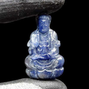 Mặt Quan Thế Âm Bồ Tát Sapphire Xanh Hero - Yên Bái #MSP-1015-22