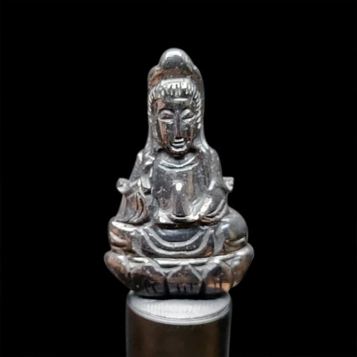 Mặt Quan Thế Âm Bồ Tát Sapphire Đen - Tự Nhiên 100% #MSP-1015-37