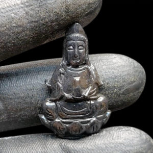 Mặt Quan Thế Âm Bồ Tát Sapphire Đen #MSP-1021-02