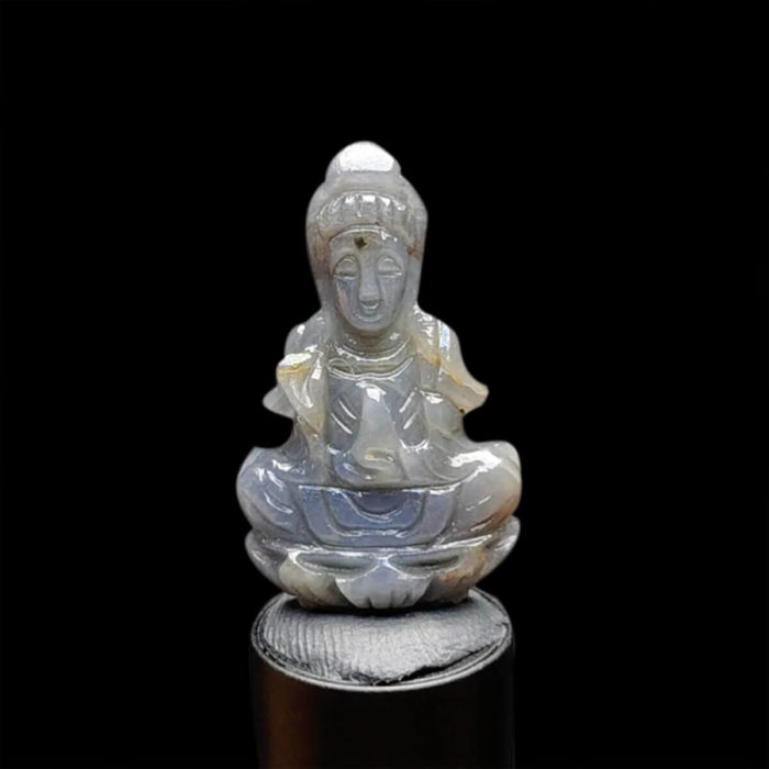 Mặt Quan Thế Âm Bồ Tát Sapphire Xám #MSP-1021-03
