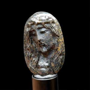 Mặt Chúa Giê Su Sapphire Đen #MSP-1021-05