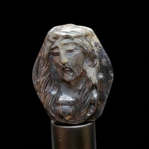 Mặt Chúa Giê Su Sapphire Đen #MSP-1021-07