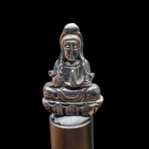 Mặt Quan Thế Âm Bồ Tát Sapphire Đen #MSP-1021-11