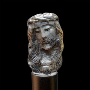 Mặt Chúa Giê Su Sapphire Đen #MSP-1021-16