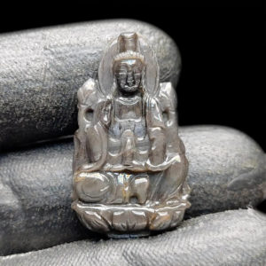 Mặt Quan Thế Âm Bồ Tát Sapphire Xám #MSP-1024-04