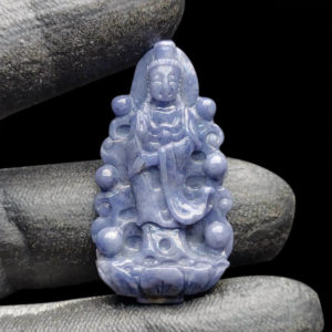 Mặt Quan Thế Âm Bồ Tát Sapphire Xanh Hero #MSP-1024-05