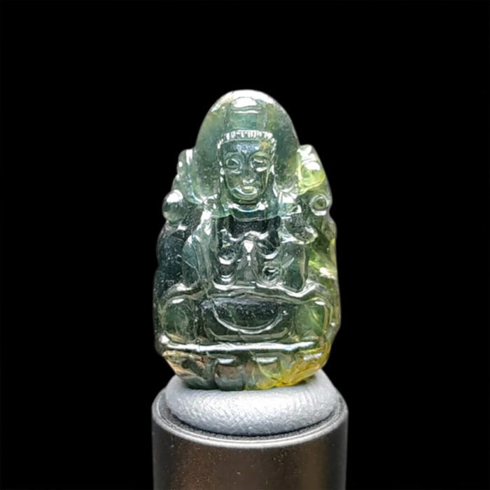 Mặt Quan Thế Âm Bồ Tát Sapphire Xanh #MSP-1024-14