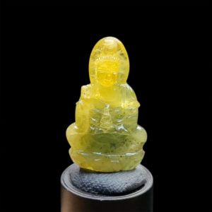 Mặt Quan Thế Âm Bồ Tát Sapphire Vàng Xanh #MSP-1024-22