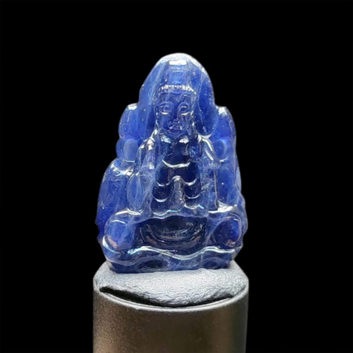 Mặt Quan Thế Âm Bồ Tát Sapphire Xanh Hero #MSP-1024-23