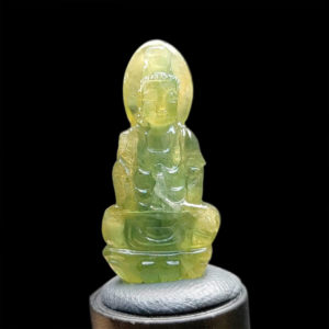 Mặt Quan Thế Âm Bồ Tát Sapphire Xanh #MSP-1024-39