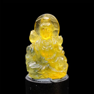 Mặt Quan Thế Âm Bồ Tát Sapphire Vàng Xanh #MSP-1025-12