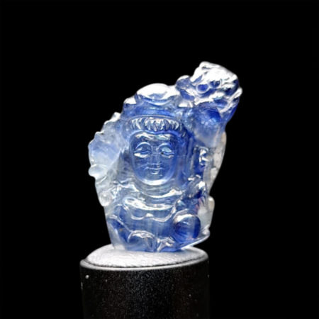 Mặt Quan Thế Âm Bồ Tát Sapphire Xanh Hero #MSP-1025-21