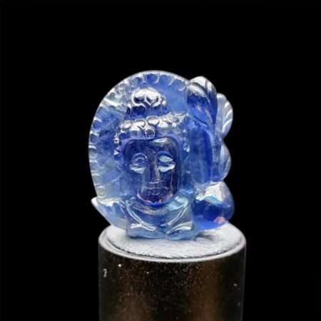 Mặt Phật A Di Đà Sapphire Xanh Hero #MSP-1025-25