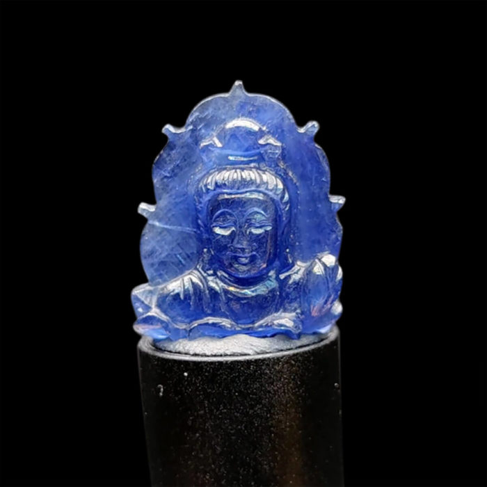 Mặt Quan Thế Âm Bồ Tát Sapphire Xanh Hero #MSP-1025-26