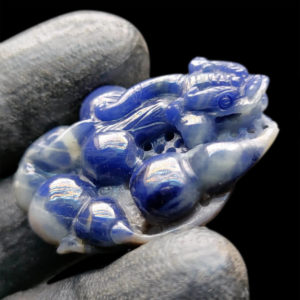 Mặt Tỳ Hưu Như Ý - Tài Lộc - Sapphire Xanh Hero Lục Yên #MSP-1025-31