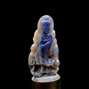 Mặt Quan Thế Âm Bồ Tát Sapphire Xanh Xám #MSP-1111-15