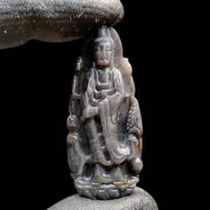 Mặt Quan Thế Âm Bồ Tát Sapphire Xám #MSP-1111-17