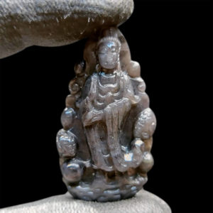 Mặt Quan Thế Âm Bồ Tát Sapphire Xám #MSP-1111-18