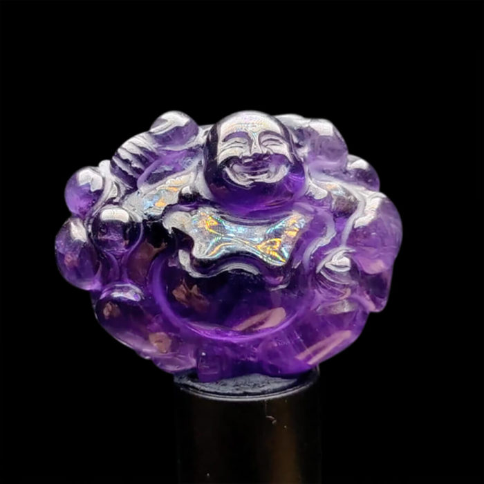 Mặt Phật Di Lặc Thạch Anh Tím – Amethyst #MTAT-1115-10