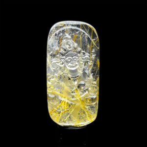 Mặt Hoàng Tài Bảo Thiên - Thạch Anh Tóc Vàng #MTV-1220-32