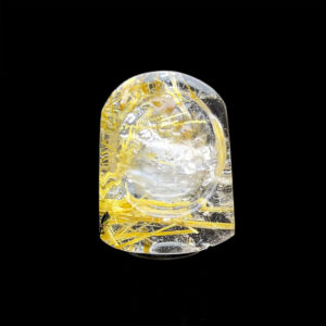 Mặt Hoàng Tài Bảo Thiên - Thạch Anh Tóc Vàng Bã Mía #MTV-1220-36