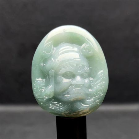 Mặt Chung Quỳ - Ngọc Cẩm Thạch Lam Dầu - Chuẩn A #MCTA-210116-09