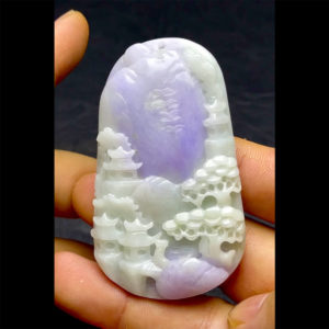 Mặt Sơn Thuỷ - Cẩm Thạch Tử La Lan vs Xanh Lý Trắng - Chuẩn A #MCTA-210125-01