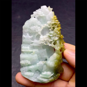 Mặt Phúc Lộc Thọ - Cẩm Thạch 3 Màu - Chuẩn A #MCTA-210125-02