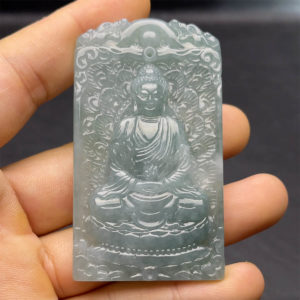 Mặt Phật Tổ Ngọc Cẩm Thạch Cao Băng - Chuẩn A #MCTA-210206-07