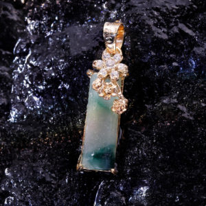 Mặt Dây Chuyền - Đá Cẩm Thạch - Bọc Vàng #MCTA-210605-01