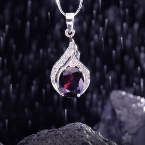 Mặt Dây Chuyền Bạc - Đá Tourmaline Tự Nhiên #MTM-210605-01