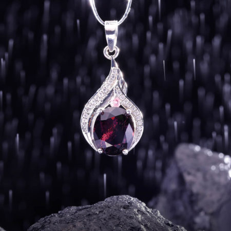 Mặt Dây Chuyền Bạc - Đá Tourmaline Tự Nhiên #MTM-210605-01