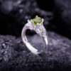 Nhẫn Nữ - Bạc - Đá Peridot Tự Nhiên #NPE-210605-02 2