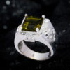 Nhẫn Nam - Bạc - Đá Peridot Tự Nhiên #NPE-210626-02 1