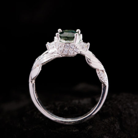 Nhẫn Nữ - Bạc - Đá Peridot Tự Nhiên #NPE-210630-01 2