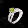 Nhẫn Nữ - Bạc - Đá Peridot Tự Nhiên #NPE-210630-02 4
