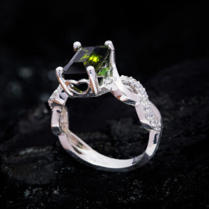 Nhẫn Nữ - Bạc - Đá Peridot Tự Nhiên #NPE-210630-03