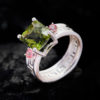 Nhẫn Nữ - Bạc - Đá Peridot Tự Nhiên #NPE-210630-04 2