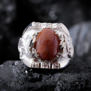 Nhẫn Nam - Bạc - Đá Ruby Sao Tự Nhiên #NRB-210626-02