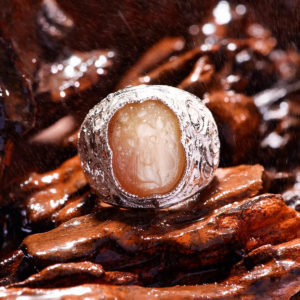 Nhẫn Nam - Bạc - Đá Sapphire Vàng Tự Nhiên #NSP-210605-02 1