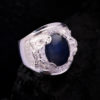 Nhẫn Nam - Bạc - Đá Sapphire Phan Thiết Tự Nhiên #NSP-210626-06 1