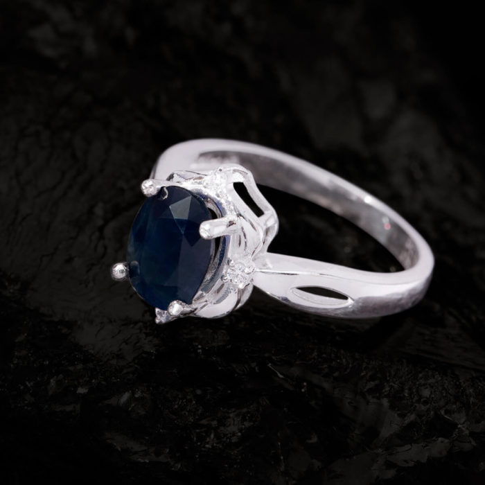 Nhẫn Nữ - Bạc - Đá Sapphire Xanh Tự Nhiên #NSP-210630-01