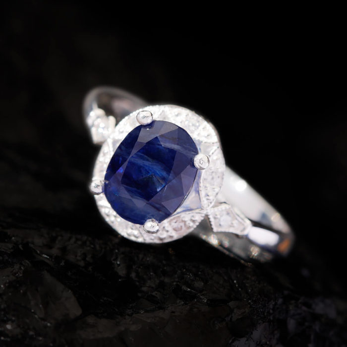 Nhẫn Nữ - Bạc - Đá Sapphire Xanh Tự Nhiên #NSP-210630-03